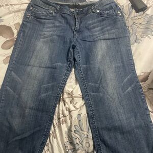 Point Zero Blue Straight Leg Jeans Classic Style